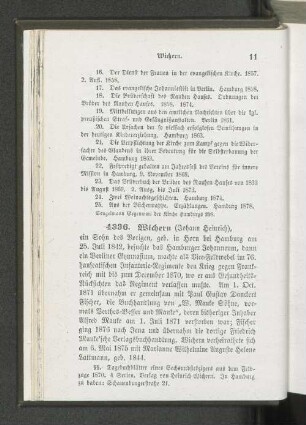 4336. Wichern (Johann Heinrich).