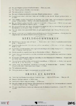 Beeldhouwwerken (Nr. 716-726)