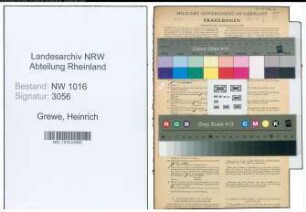 Entnazifizierung Heinrich Grewe , geb. 29.09.1885 ()