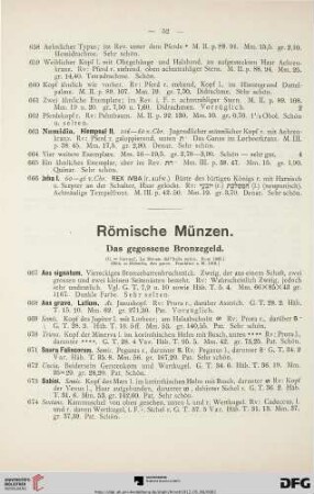 Das gegossene Bronzegeld (Nr. 667-683)