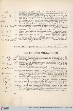 Dosen und Miniaturen (Nr. 1229-1274)
