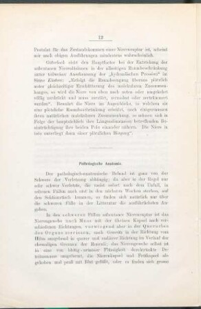 Pathologische Anatomie.