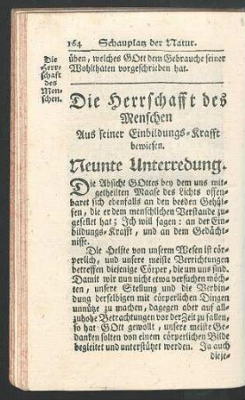 Neunte Unterredung.