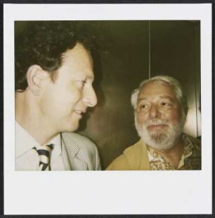 Shawn McBride und Wolfram Siebeck auf der Documenta in Kassel