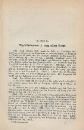 III. Abtheilung. Auslassung und Eintragung des Eigenthums.