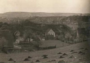Zehren, Burgwall von Westen : Zehren. Burgwall von Westen