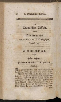 II. Dramatische Aufsätze.