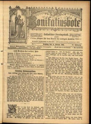 Erste Ausgabe vom Sonntag, den 14. Februar 1904.