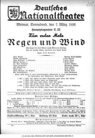 Regen und Wind
