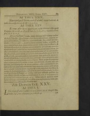 Ad Dissertat. XXV. - XXVI.