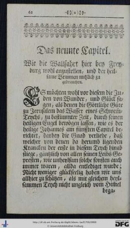 Das neunte Capitel.