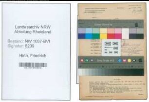 Entnazifizierung Friedrich Hirth , geb. 13.08.1914 (Lehrer)