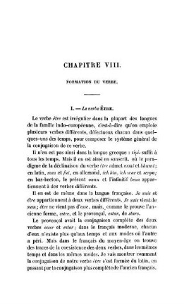 Chapitre VIII. Formation Du Verbe.