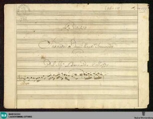 Sonatas - Mus. Hs. 745 : fl (2), b; F; GroT 3962-F