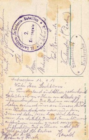 Erster Weltkrieg - Feldpostkarten