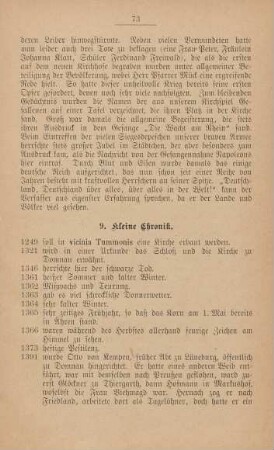 9. Kleine Chronik