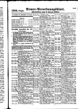 1366.Ausgabe. Freitag, 9. Februar 1917