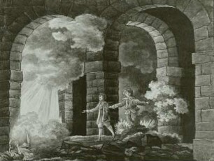 Illustrationen zu Goethes Faust: Faust's Gang zu Gretchens Gefängnis