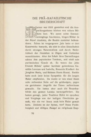 Die Prä-Rafaelitische Bruderschaft