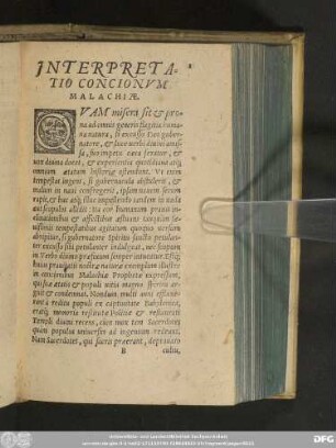 Interpretatio Concionum Malachiae.
