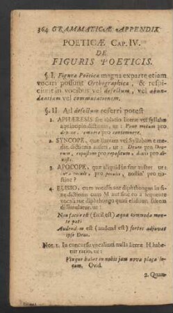 Cap. IV. De Figuris Poeticis