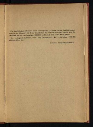 Für das Schuljahr 1953/1954 ...