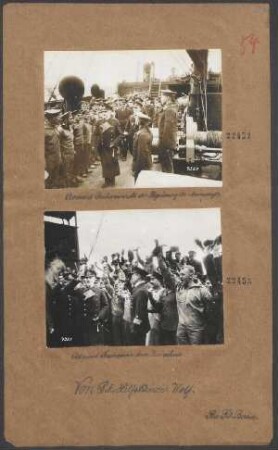 Admiral Bachmann bei der Begrüßung der Mannschaft