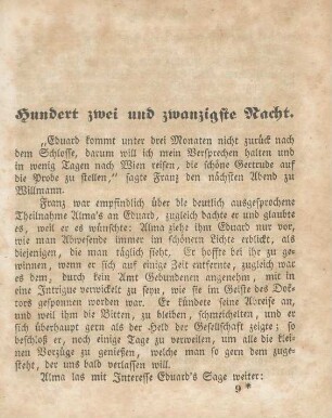 [Hundert zwei und zwanzigste Nacht. - Hundert vier und vierzigste Nacht.]