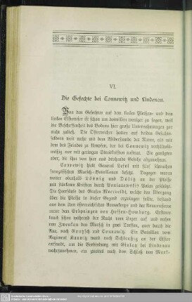 VI. Die Gefechte bei Connewitz und Lindenau