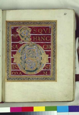 Guntbald-Sakramentar — Initialzierseite, Folio fol. 85r