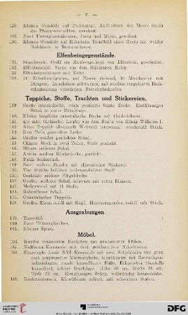 Teppiche, Stoffe, Trachten und Stickereien (Nr. 139-156)