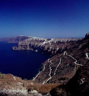 Santorin. Feinerschließung in Bearbeitung