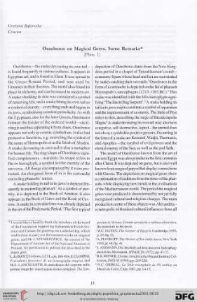 Ouroboros on Magical Gems. Some Remarks