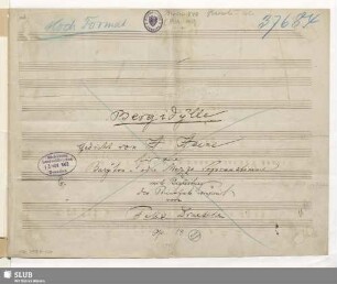 Bergidylle - Mus.7099-K-500 : Bariton, pf : op.18 : GutD 18