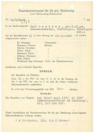 Beutler, Karl