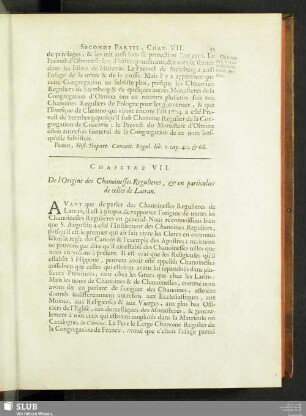Chapitre VII. De l'Origine des Chanoinesses Regulieres, & en particulier des celles de Latran