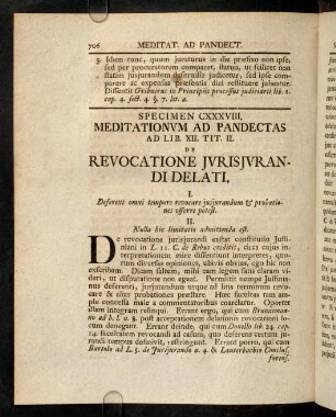 706-712, Sp. 138. De Revocatione jurisjurandi delati