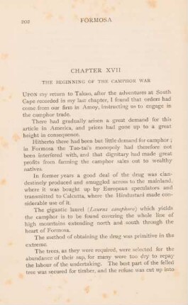 Chapter XVII. The beginning of the camphor war