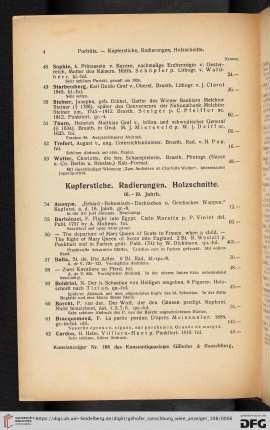 Kupferstiche. Radierungen. Holzschnitte (Nr. 54 - 141)