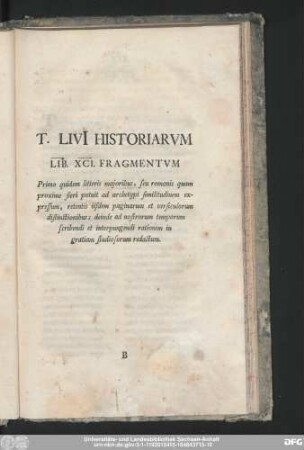 T. Livi[i] Historiarum