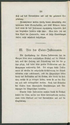 Von den Saiten-Instrumenten