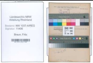Entnazifizierung Fritz Braun , geb. 07.04.1904 ()