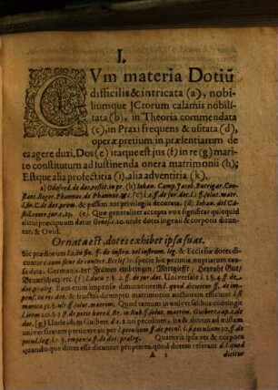 Disputatio Inauguralis De Iure Dotium