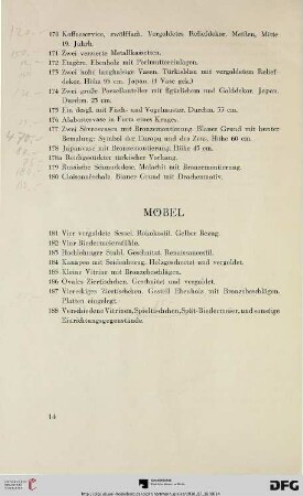 Möbel (Nr. 181-188)