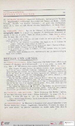 Bettler und Gauner (Nr. 68 - 71)