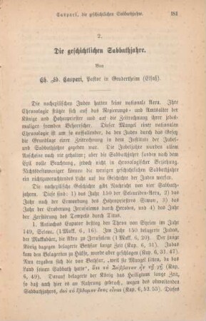 181-190 Die geschichtlichen Sabbathjahre