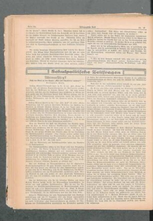 Altersaufstieg? : noch ein Wort zu der Frage: "Wer soll Schulleiter werden?" ; [Schulpolitische Zeitfragen]