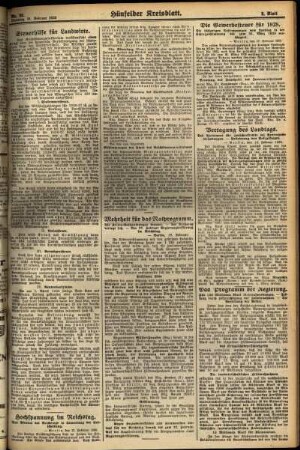 Zweite Ausgabe vom Dienstag, den 21. Februar 1928.