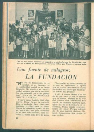 Una fuente de milagros: La Fundación