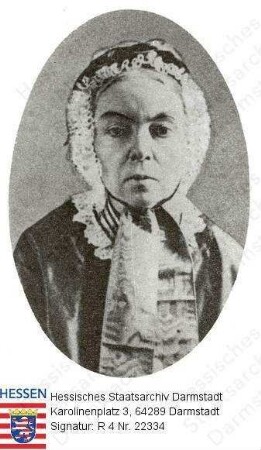 Maschmann, Annemarie Katharina geb. Bein (1800-1864) / Porträt in Medaillon, Brustbild
